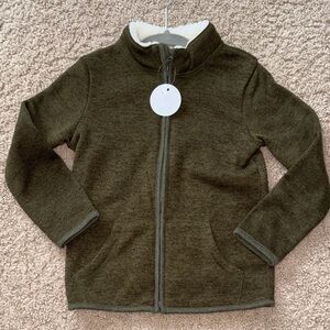 Jumping Beans Olive Green Fleece Jacket